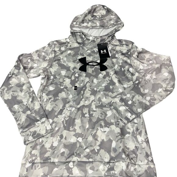 Nwt loose fit size youth XL Under Armour Camo Hoodie - Picture 1 of 2